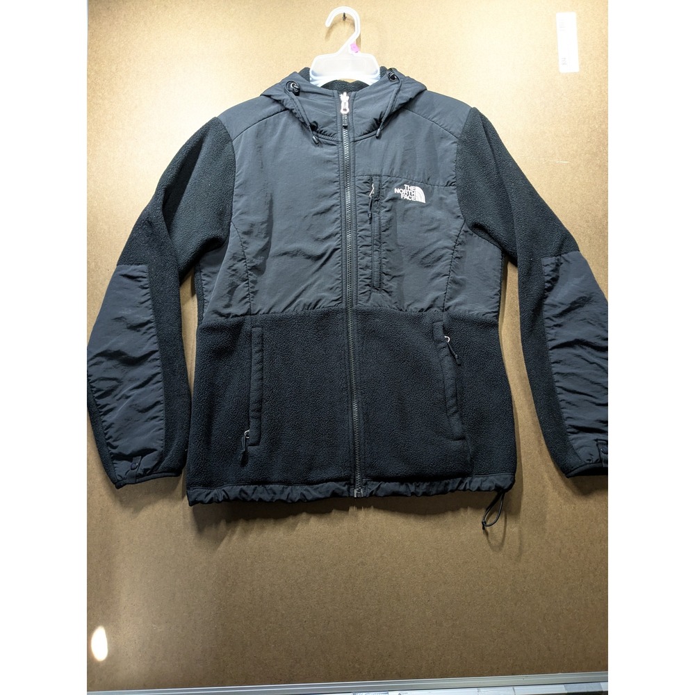 The North Face Denali 2 Fleece Hoodie Jacket Black Womens Medium M Full Zip